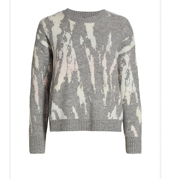 RAILS Virgo Grey Tie Dye Cashmere Pullover Crewneck Sweater size Small S New - Picture 4 of 8